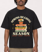 Mockup Boxy Heavyweight Tee Black male close-up 04