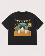 Mockup Boxy Heavyweight Tee Black product