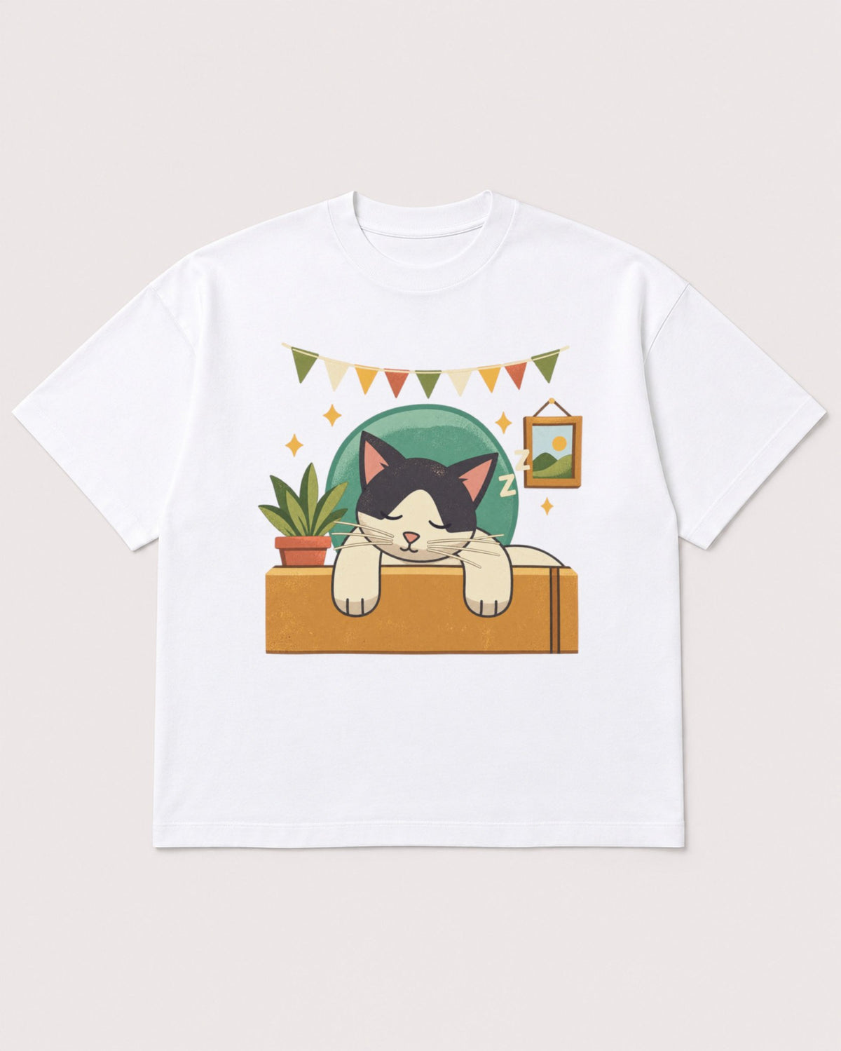 Mockup Boxy Heavyweight Tee White product