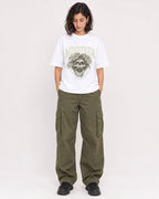 Mockup Boxy Heavyweight Tee White female full-body 37
