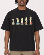 Mockup Boxy Heavyweight Tee Black male close-up 04