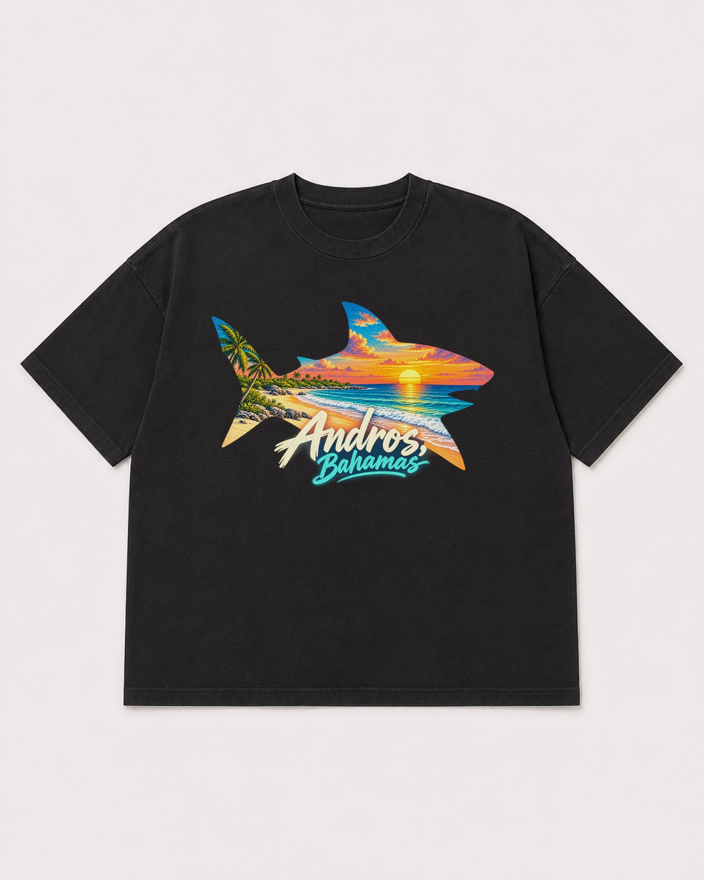 Mockup Boxy Heavyweight Tee Black product
