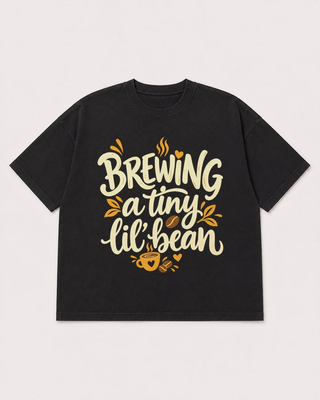 Mockup Boxy Heavyweight Tee Black product