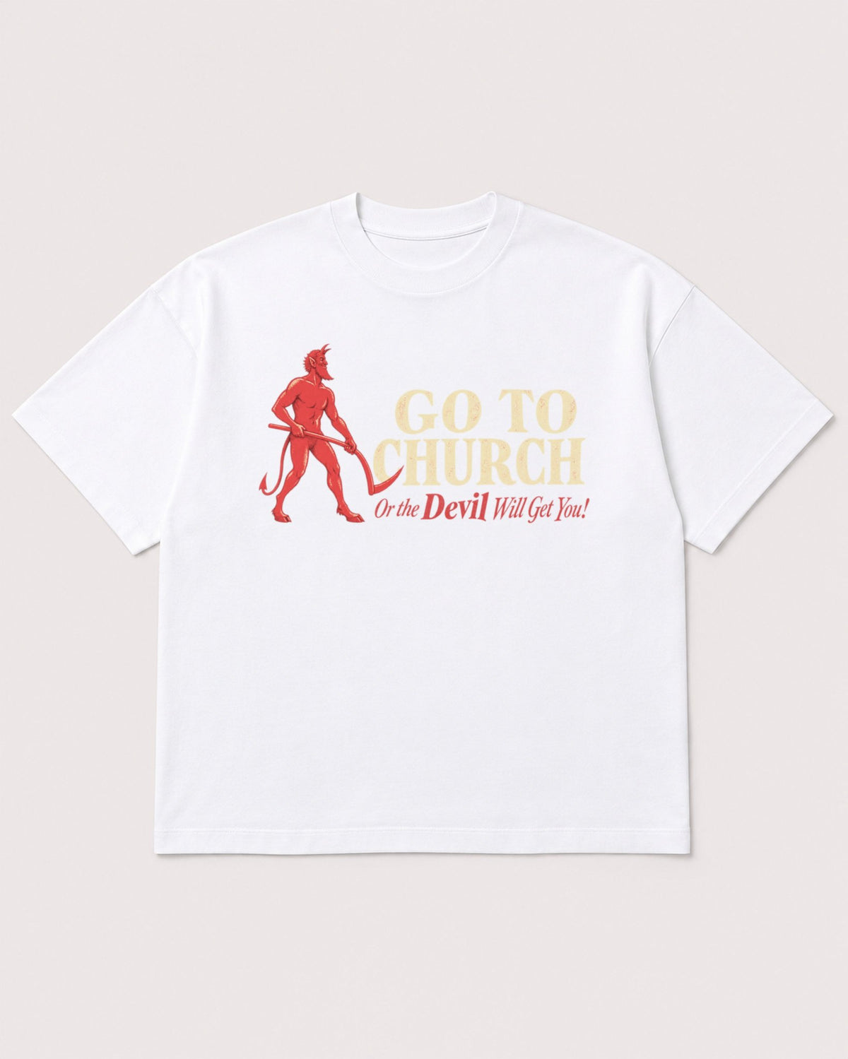 Mockup Boxy Heavyweight Tee White product