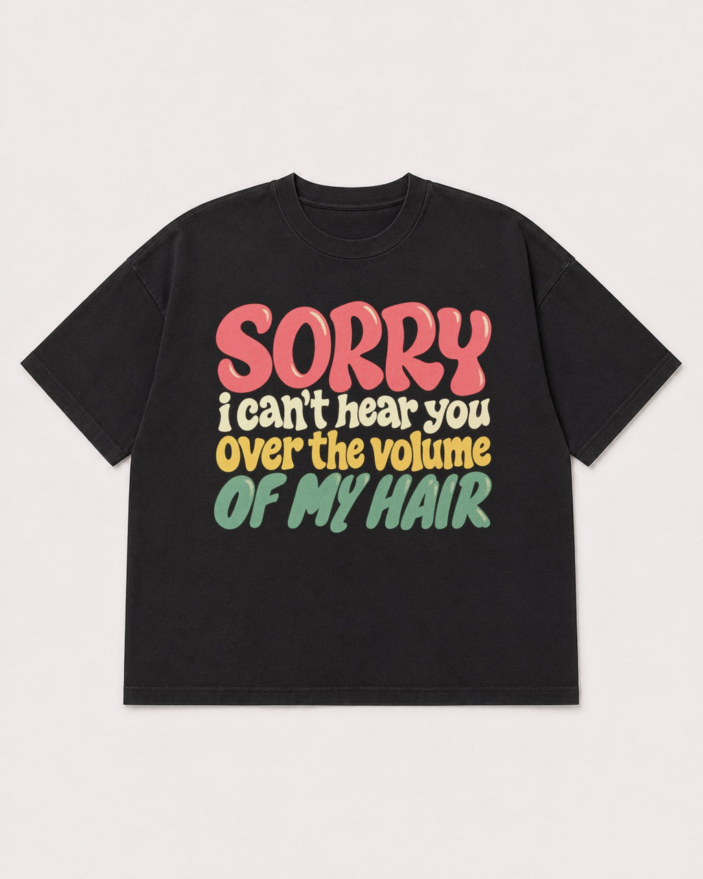 Mockup Boxy Heavyweight Tee Black product