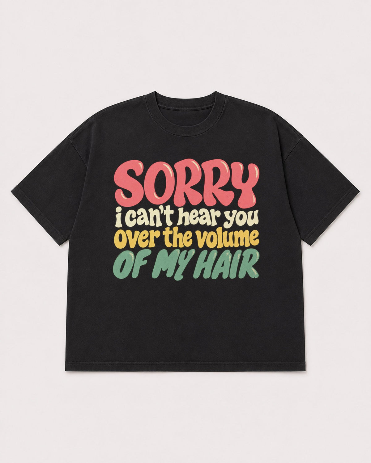 Mockup Boxy Heavyweight Tee Black product