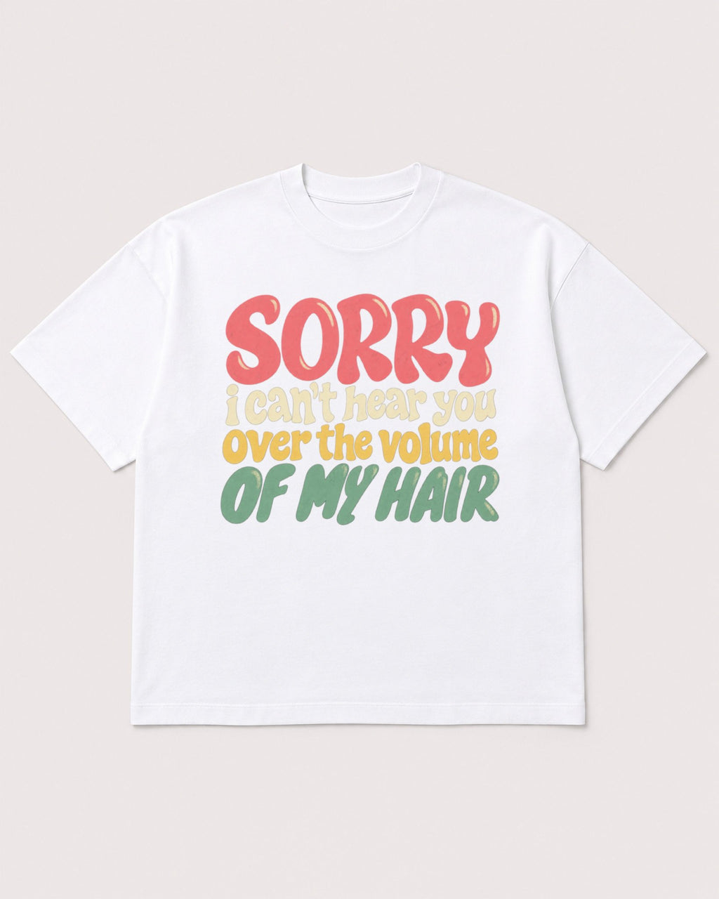 Mockup Boxy Heavyweight Tee White product