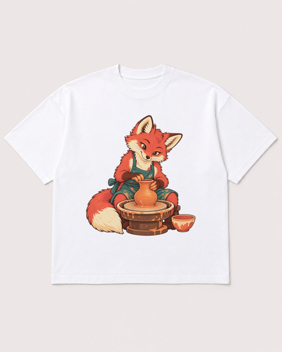 Mockup Boxy Heavyweight Tee White product