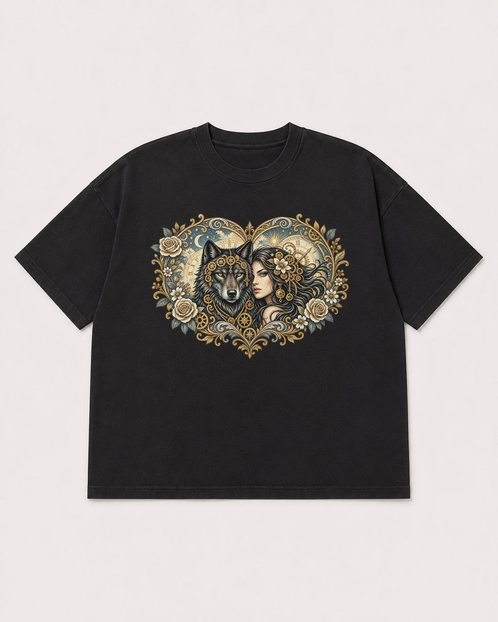 Mockup Boxy Heavyweight Tee Black product