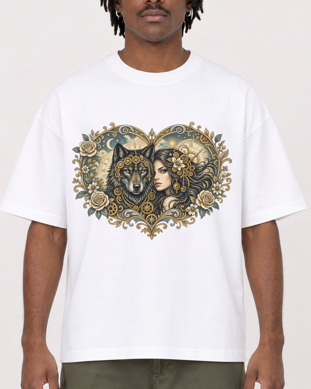 Mockup Boxy Heavyweight Tee White male close-up 04