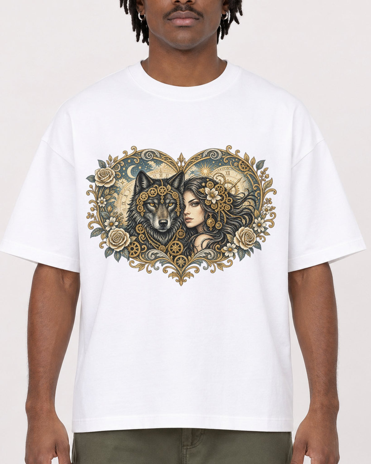 Mockup Boxy Heavyweight Tee White male close-up 04