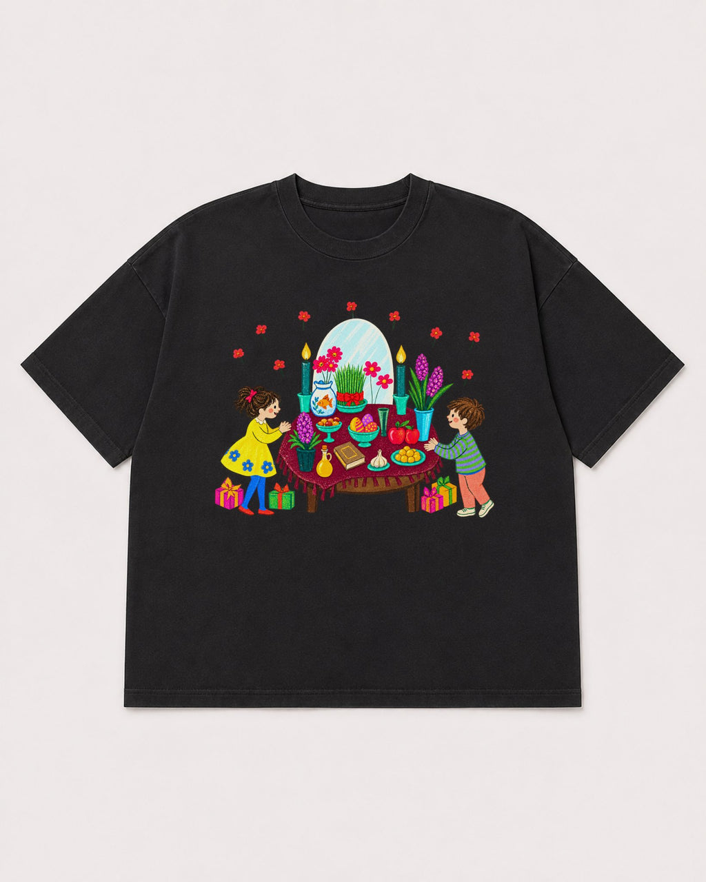 Mockup Boxy Heavyweight Tee Black product
