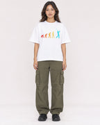 Mockup Boxy Heavyweight Tee White female full-body 02