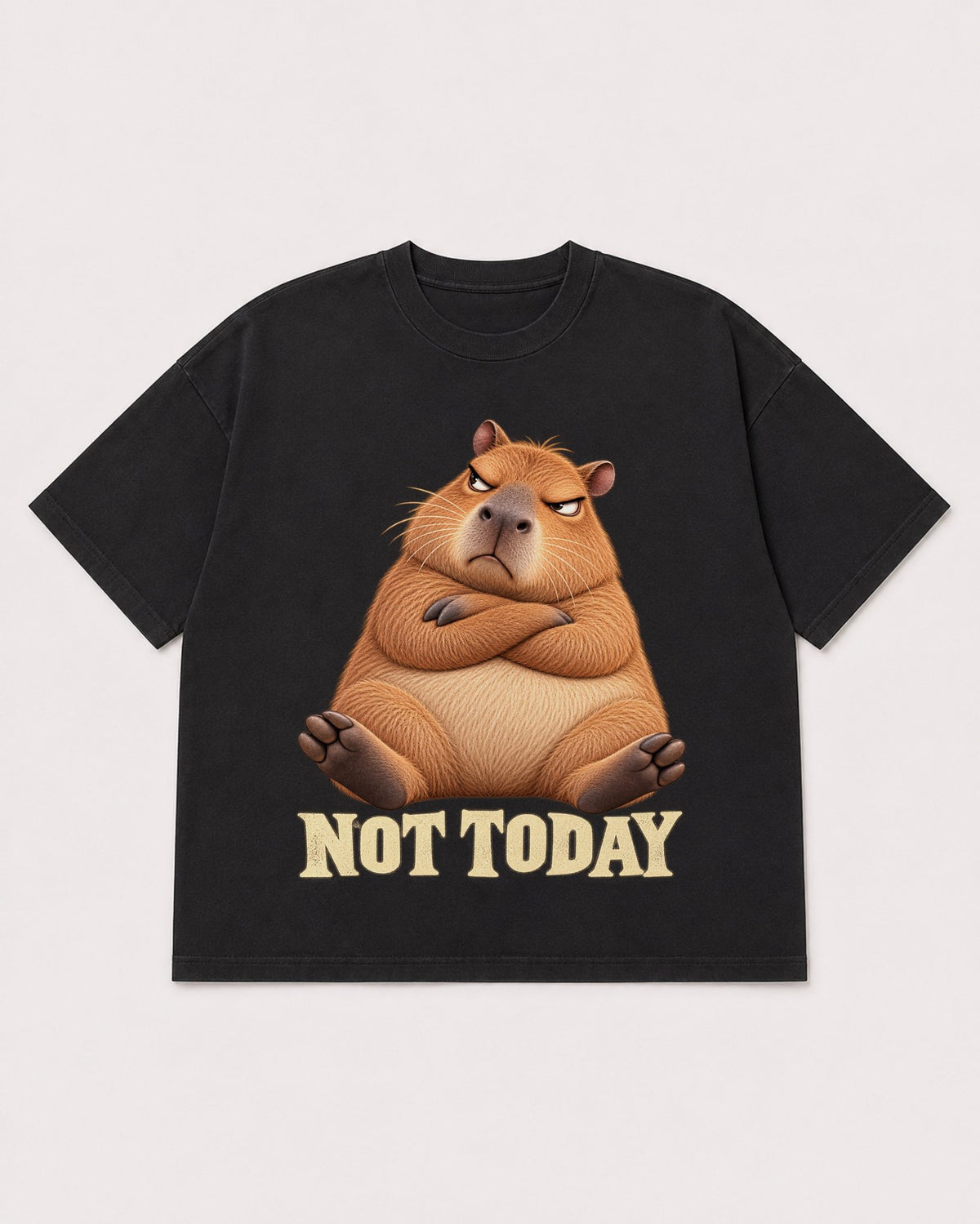 Mockup Boxy Heavyweight Tee Black product