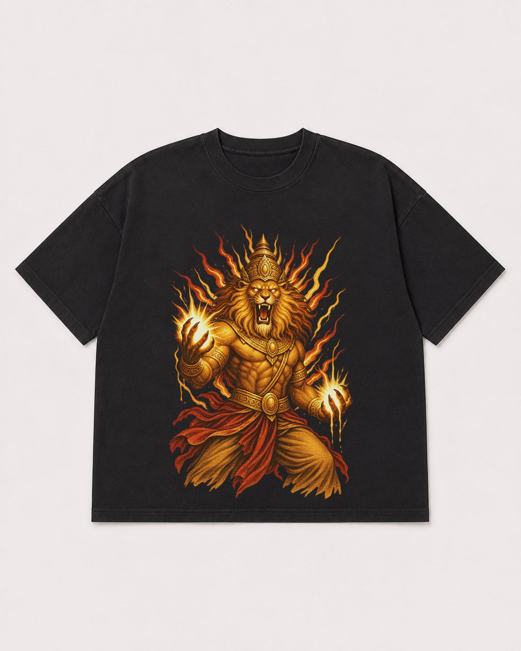 Mockup Boxy Heavyweight Tee Black product