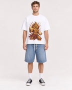 Mockup Boxy Heavyweight Tee White male full-body 08