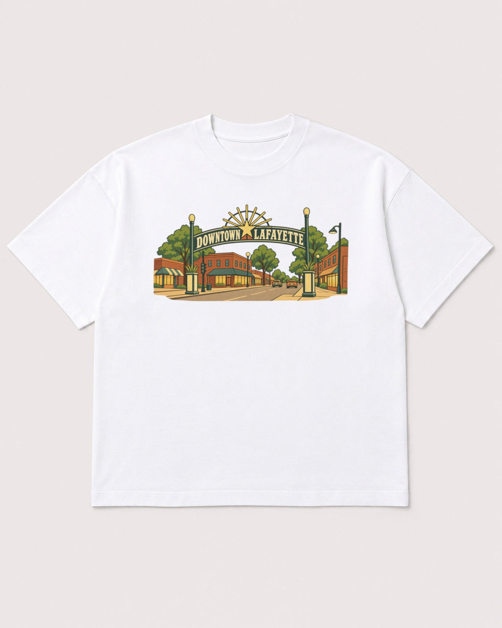 Mockup Boxy Heavyweight Tee White product
