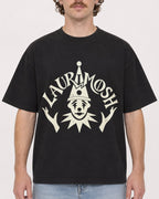 Mockup Boxy Heavyweight Tee Black male close-up 09