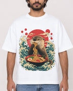 Mockup Boxy Heavyweight Tee White male close-up 17