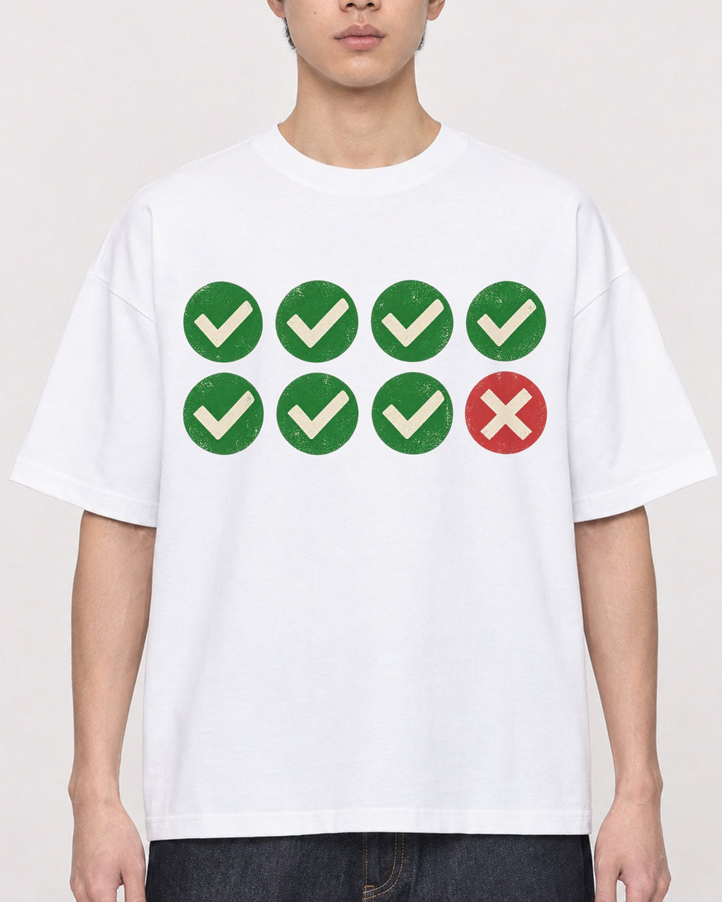Mockup Boxy Heavyweight Tee White male close-up 01
