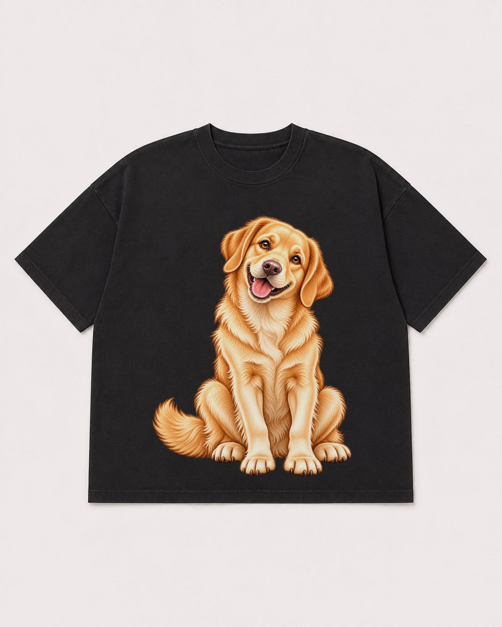 Mockup Boxy Heavyweight Tee Black product