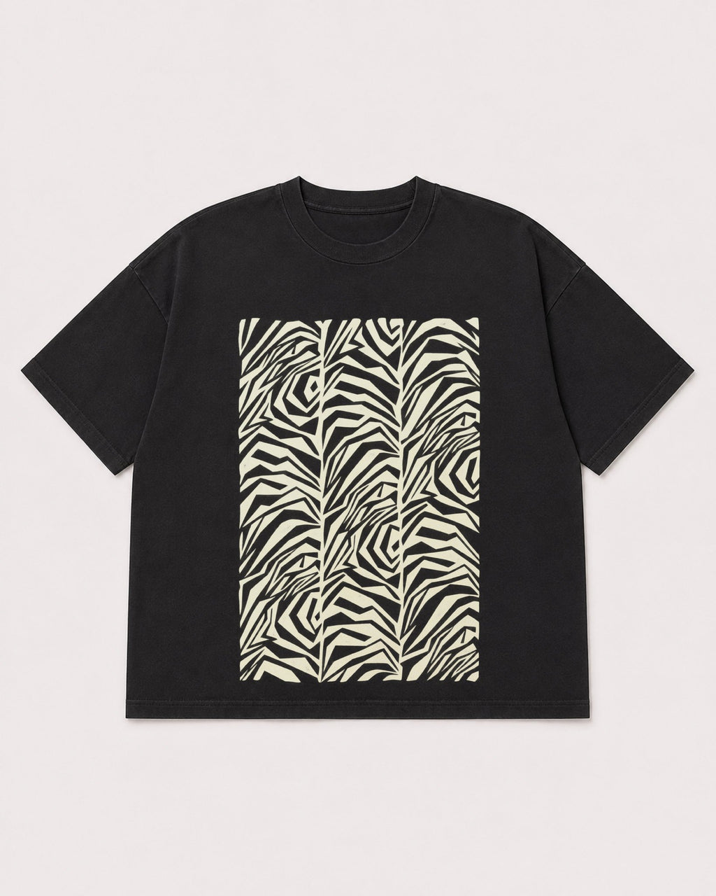Mockup Boxy Heavyweight Tee Black product