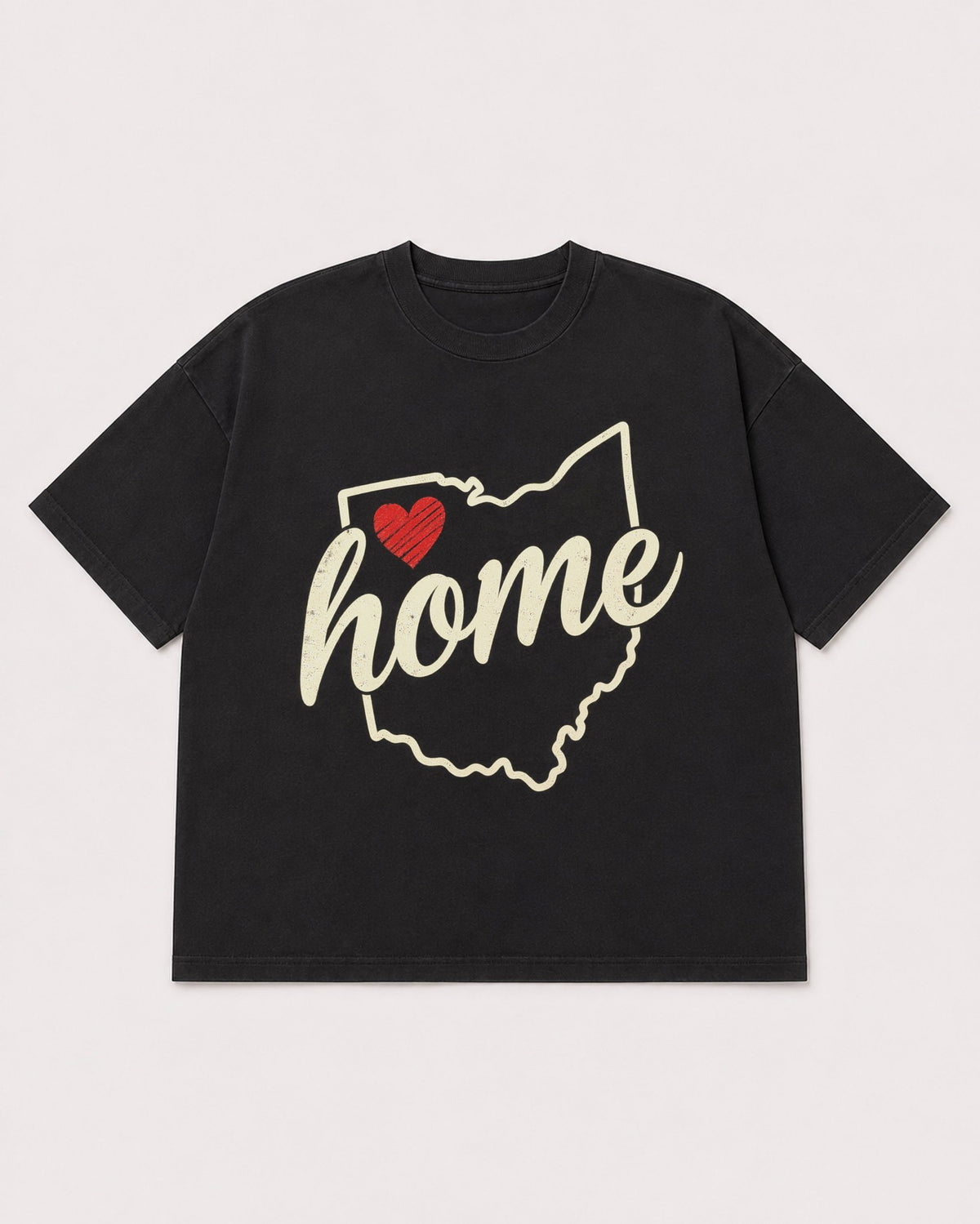 Mockup Boxy Heavyweight Tee Black product