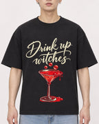 Mockup Boxy Heavyweight Tee Black male close-up 01