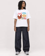 Mockup Boxy Heavyweight Tee White female full-body 24