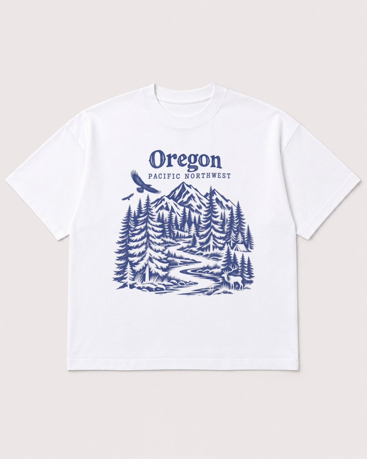 Mockup Boxy Heavyweight Tee White product