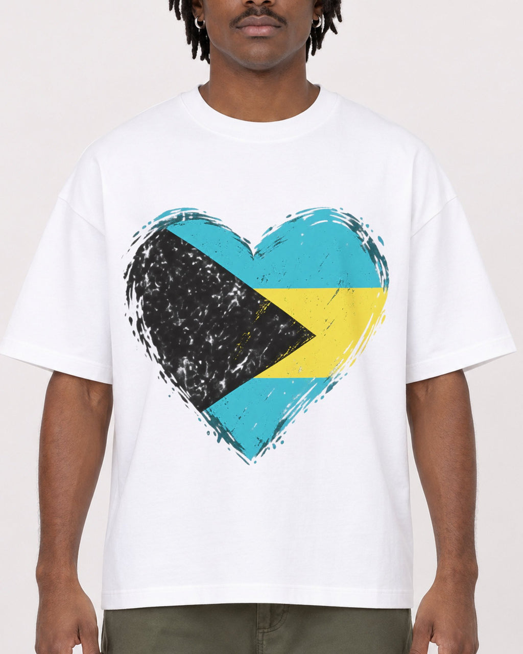 Mockup Boxy Heavyweight Tee White male close-up 04