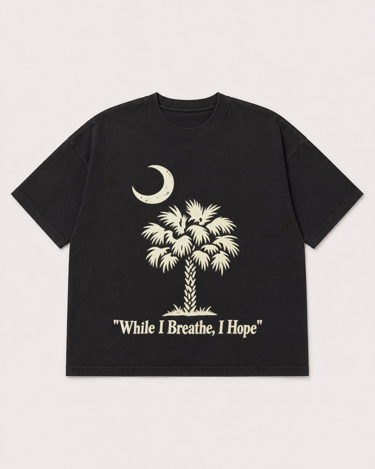 Mockup Boxy Heavyweight Tee Black product