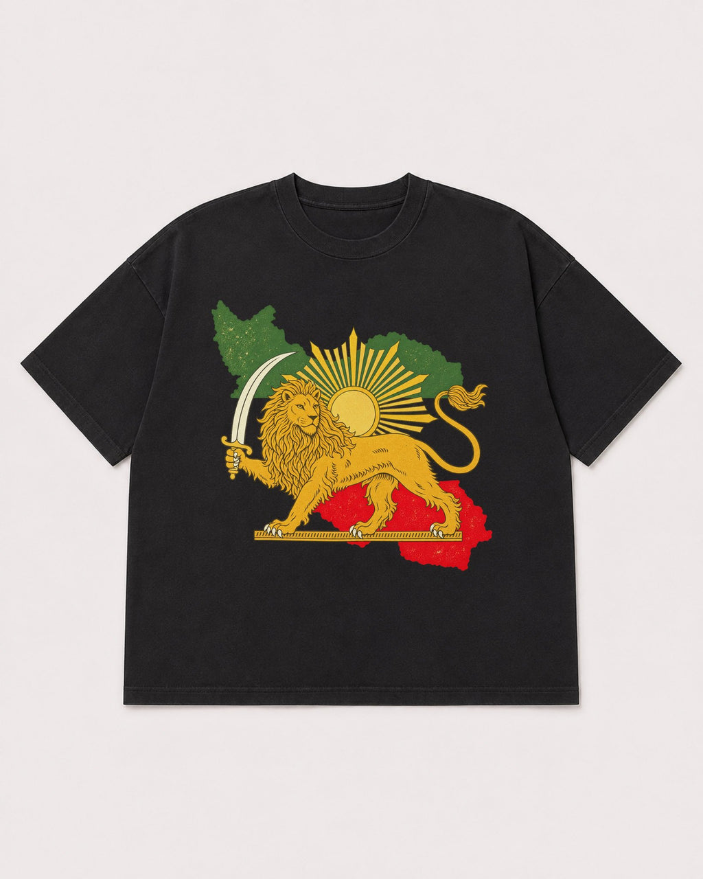 Mockup Boxy Heavyweight Tee Black product