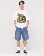 Mockup Boxy Heavyweight Tee White male full-body 13