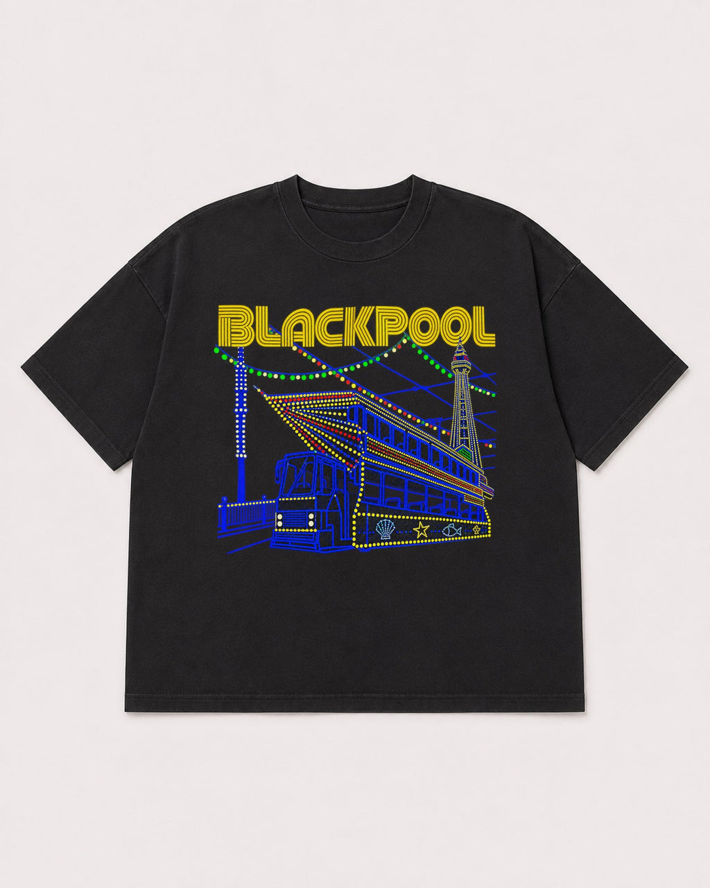 Mockup Boxy Heavyweight Tee Black product