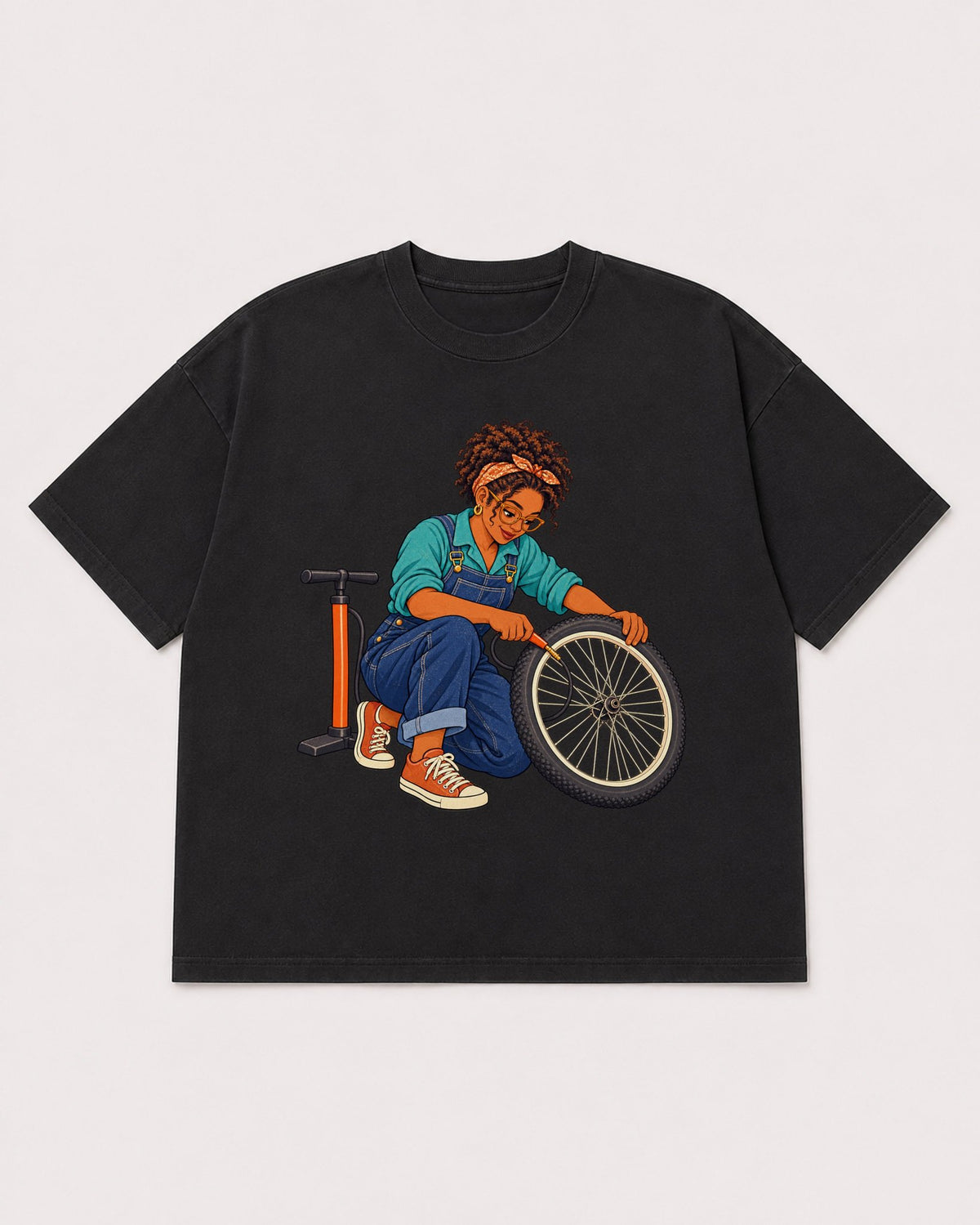 Mockup Boxy Heavyweight Tee Black product