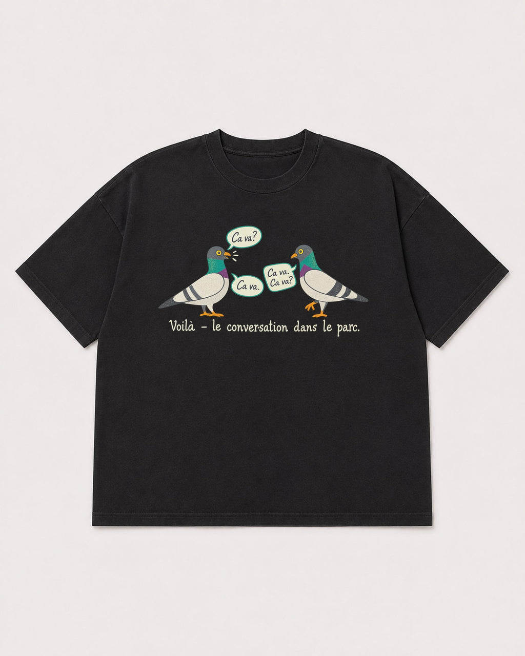 Mockup Boxy Heavyweight Tee Black product