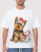 Mockup Boxy Heavyweight Tee White male close-up 08