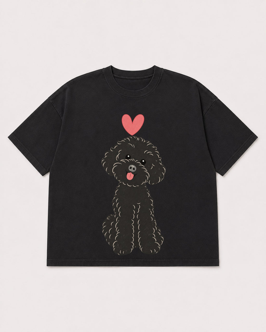 Mockup Boxy Heavyweight Tee Black product