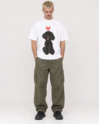 Mockup Boxy Heavyweight Tee White male full-body 39