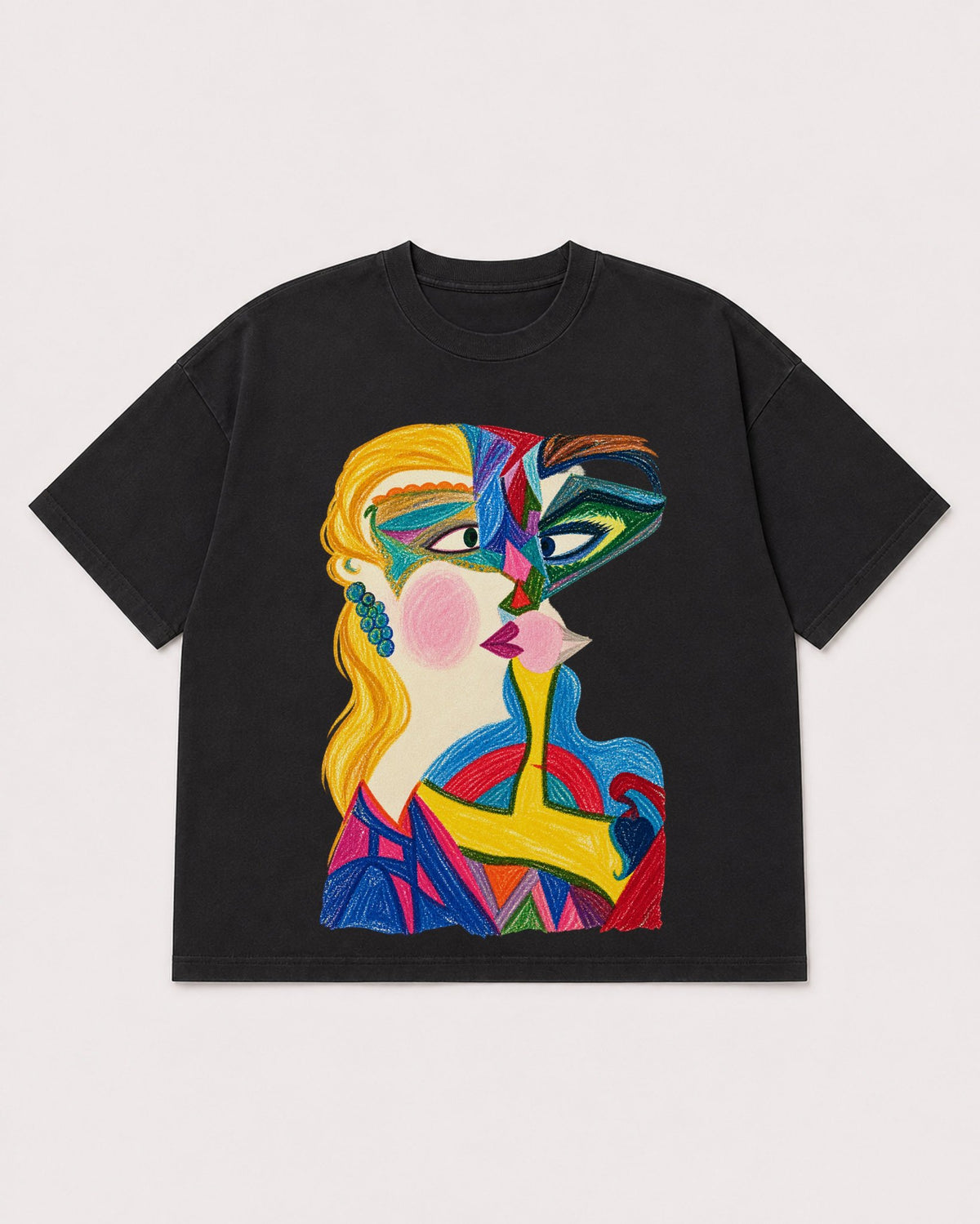 Mockup Boxy Heavyweight Tee Black product