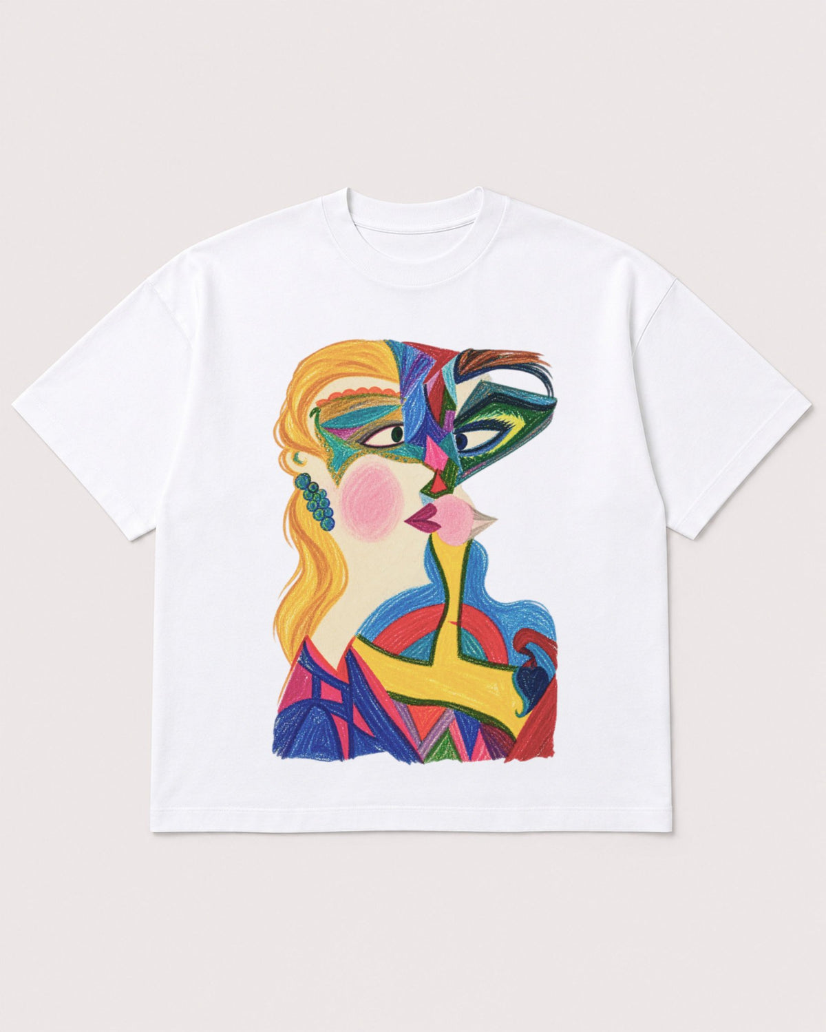 Mockup Boxy Heavyweight Tee White product
