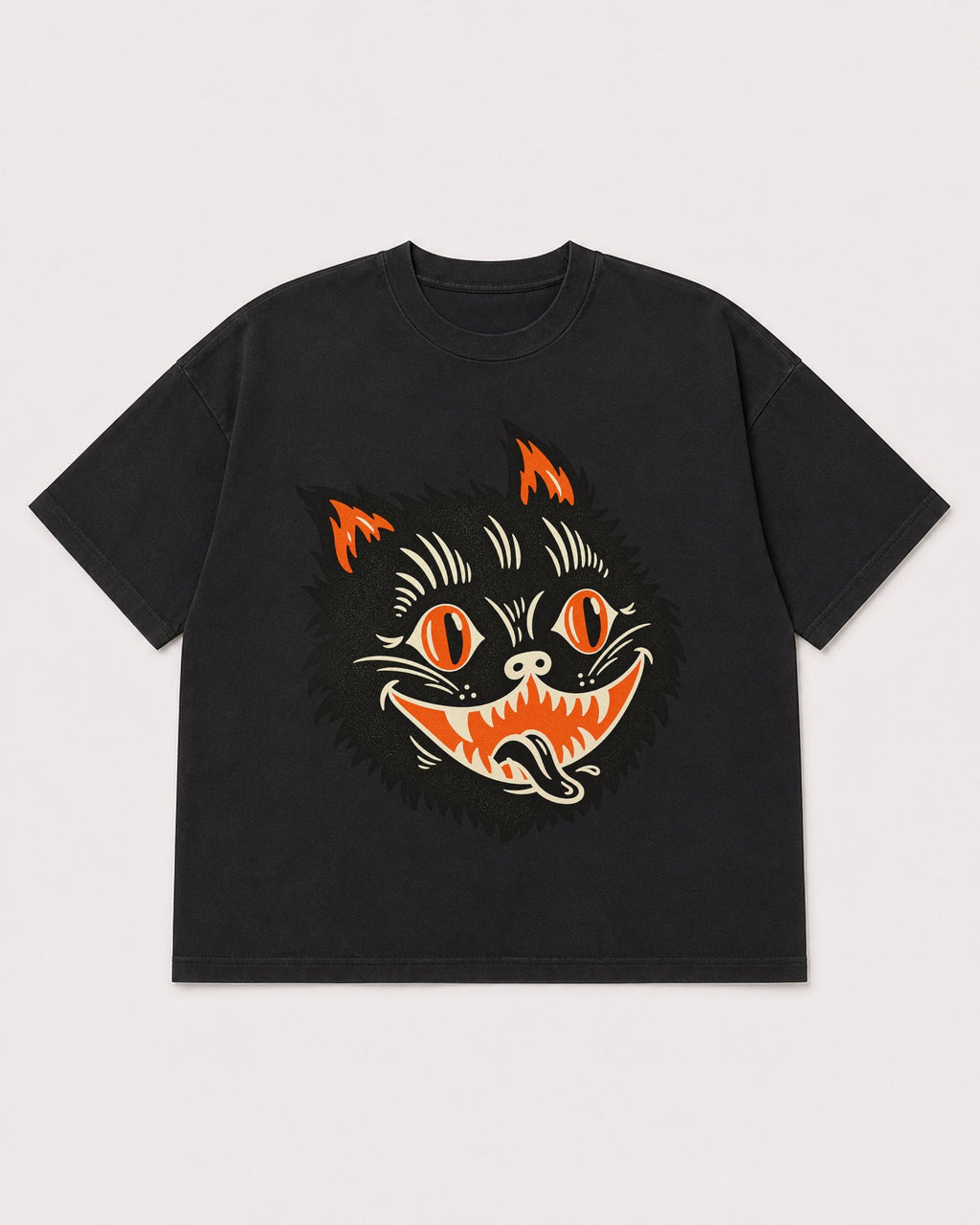 Mockup Boxy Heavyweight Tee Black product