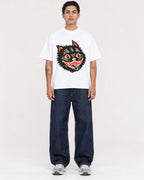Mockup Boxy Heavyweight Tee White male full-body 36