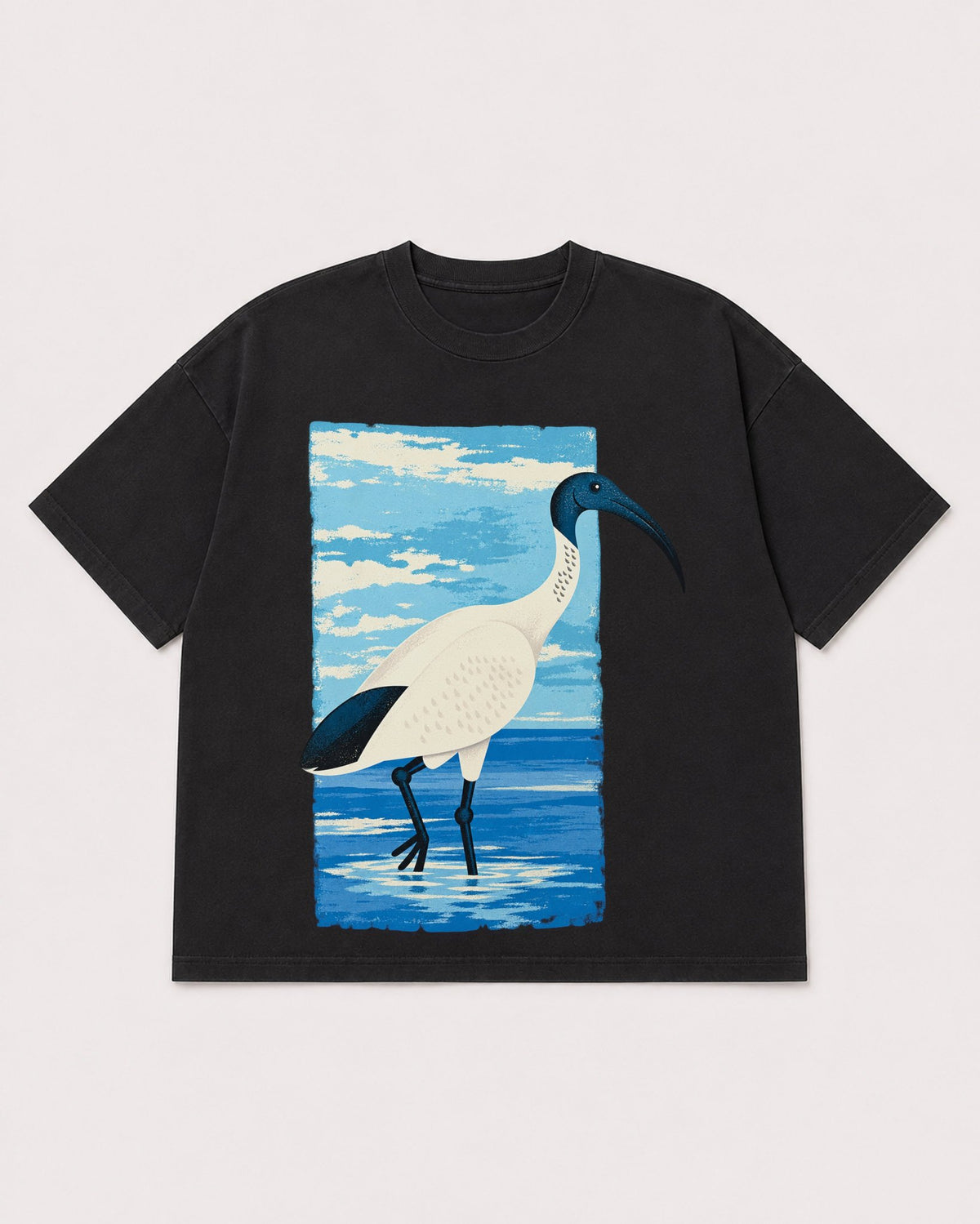 Mockup Boxy Heavyweight Tee Black product