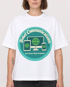 Mockup Boxy Heavyweight Tee White female close-up 18