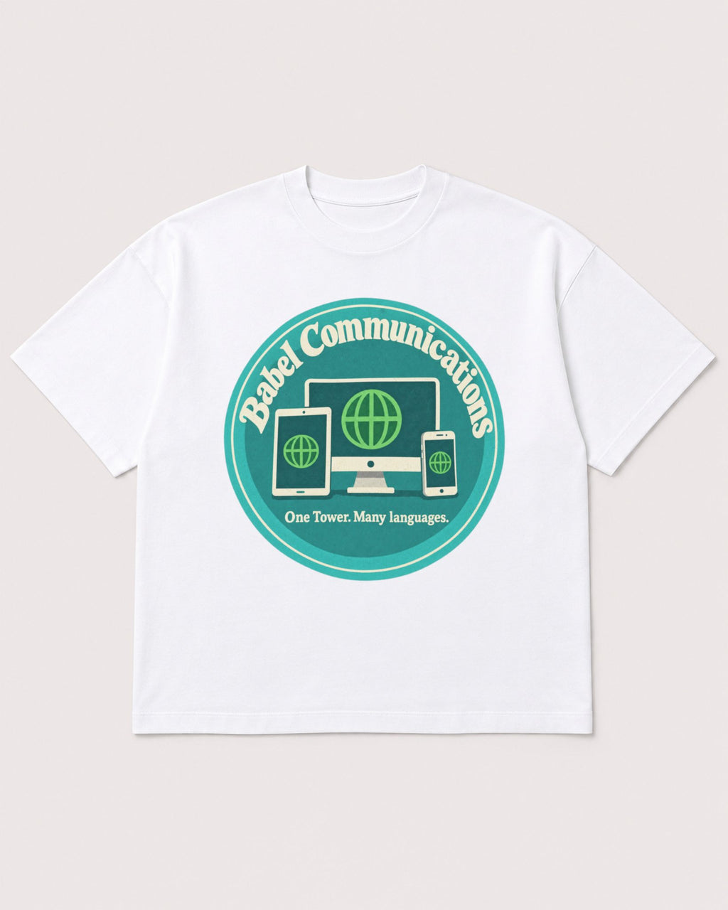 Mockup Boxy Heavyweight Tee White product