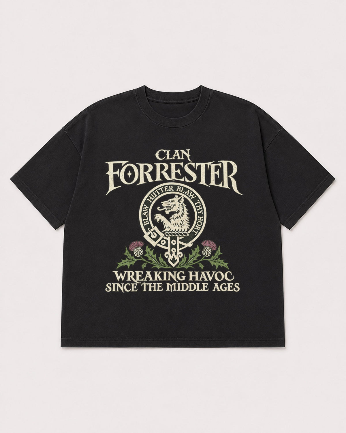 Mockup Boxy Heavyweight Tee Black product
