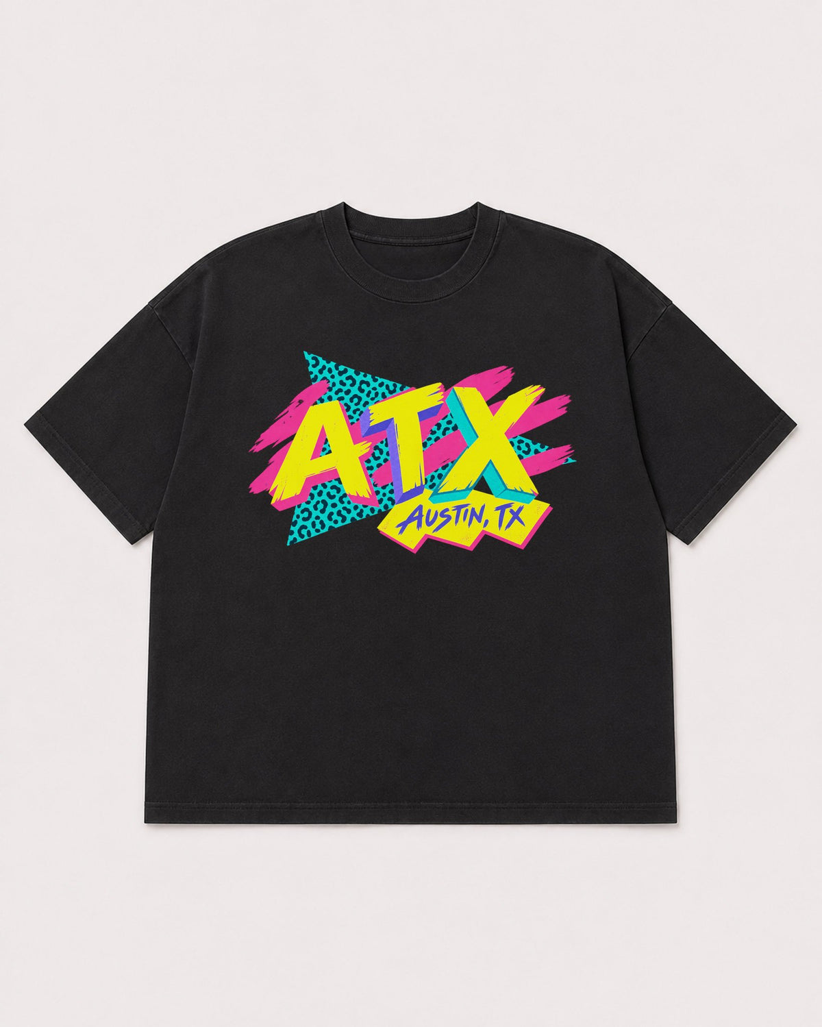 Mockup Boxy Heavyweight Tee Black product