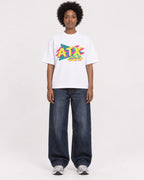 Mockup Boxy Heavyweight Tee White female full-body 14